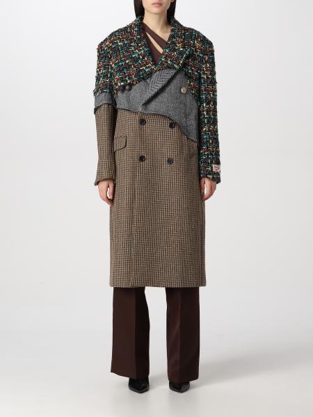 Andersson Bell Outlet: coat for woman - Green | Andersson Bell coat AWA451W  online on GIGLIO.COM