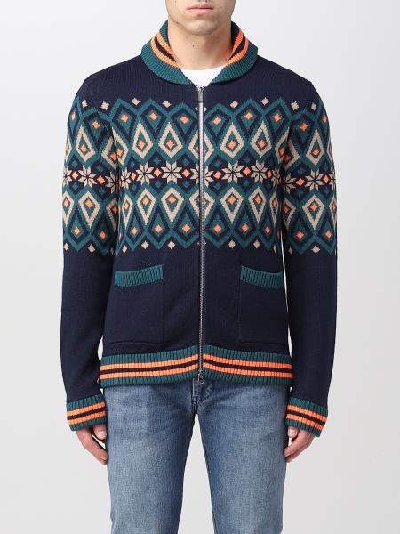 SUN 68: cardigan for man - Blue | Sun 68 cardigan K42159 online on ...