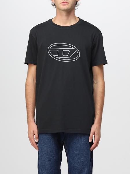 DIESEL: t-shirt for man - Black | Diesel t-shirt A066490PITA online at ...