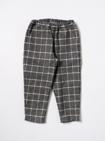 DOUUOD: pants for boys - Black | Douuod pants 2R6O90E0075 online at ...