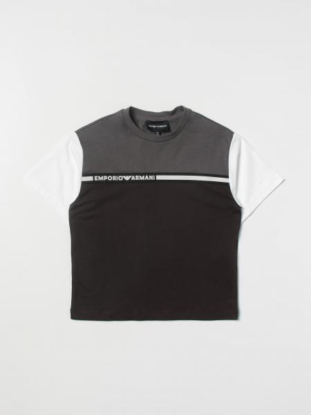 T-shirt bicolor Emporio Armani con mini logo