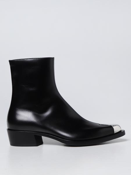 Alexander McQueen Punk leather ankle boots