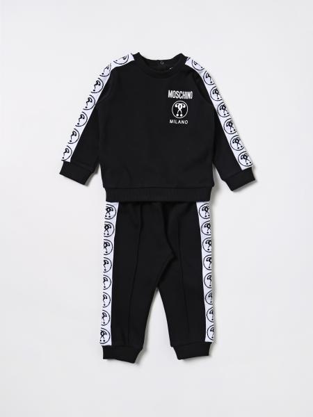 MOSCHINO BABY: jumpsuit for baby - Black | Moschino Baby jumpsuit ...