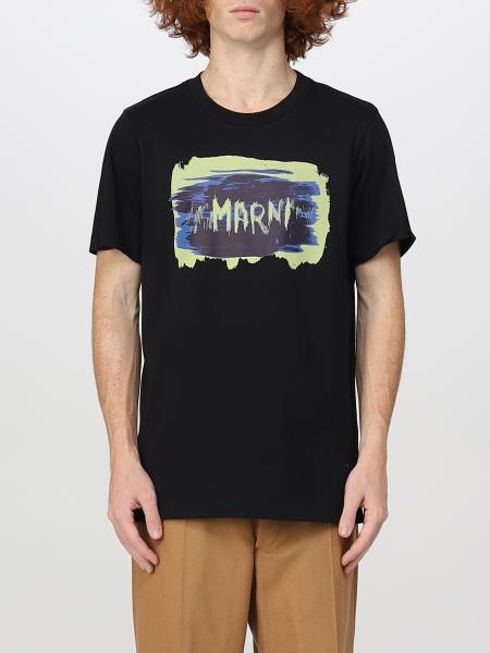 MARNI: t-shirt for man - Black | Marni t-shirt HUM0198PAUSCU64 online ...