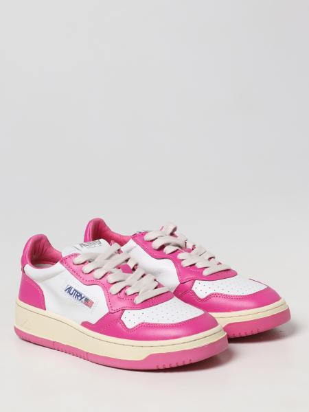 AUTRY: sneakers for woman - Pink | Autry sneakers AULWB14 online on ...