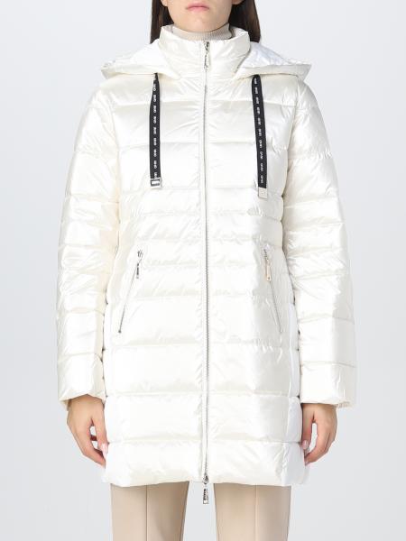LIU JO: jacket for woman - Ivory | Liu Jo jacket TF2178T3148 online at ...