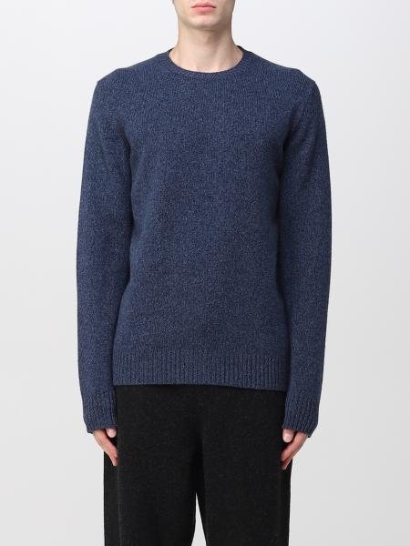 ROBERTO COLLINA: sweater for man - Blue | Roberto Collina sweater ...