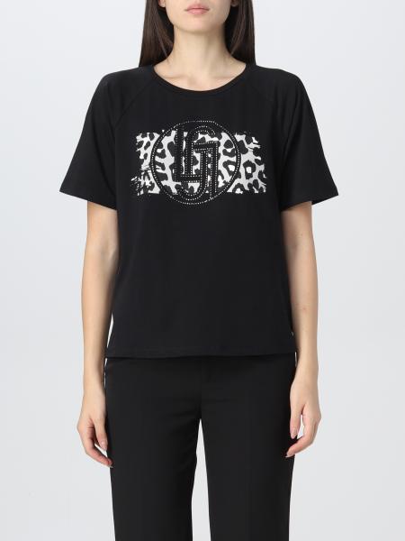 LIU JO: t-shirt for woman - Black | Liu Jo t-shirt TF2125J0088 online ...