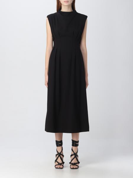 WEILI ZHENG: dress for woman - Black | Weili Zheng dress WWZDL106 ...