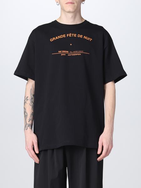 RAF SIMONS: t-shirt for men - Black | Raf Simons t-shirt 222M104 online ...