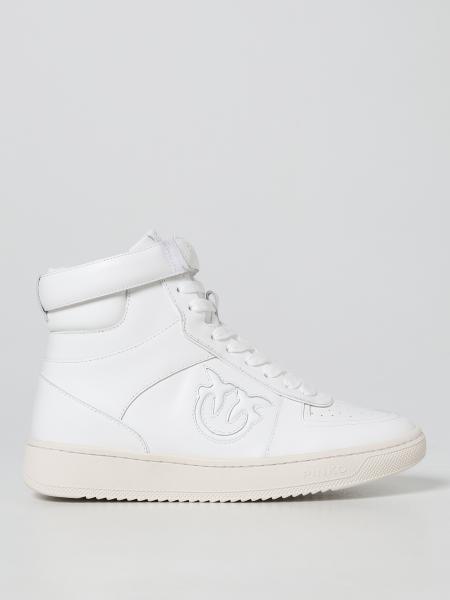 Sneakers Pinko: Sneakers Lorena Basket Hi Pinko in pelle
