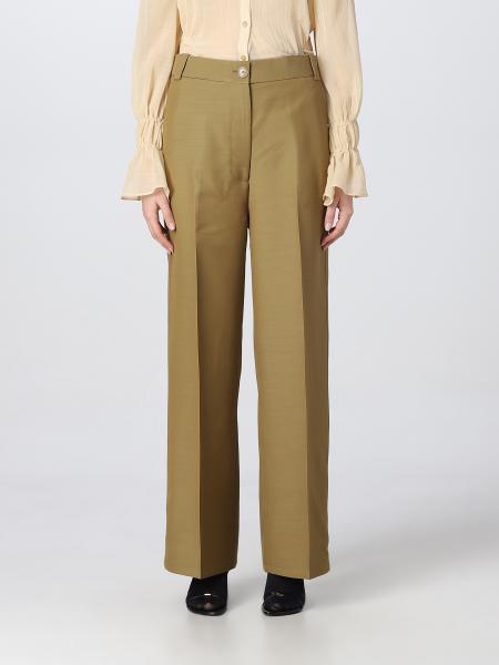 KHAITE: pants for woman - Beige | Khaite pants 3099487 online at GIGLIO.COM