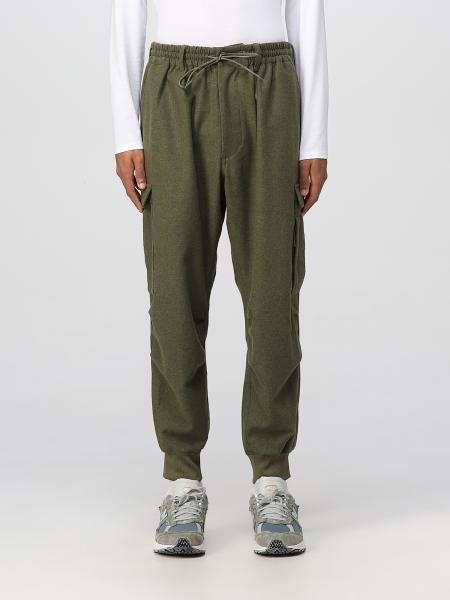 Y-3: pants for man - Olive | Y-3 pants HT4476 online on GIGLIO.COM