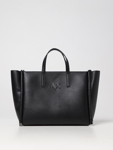 ARMANI EXCHANGE: tote bags for woman - Black | Armani Exchange tote ...