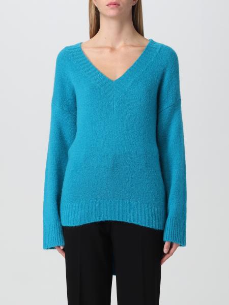 KAOS: sweater for woman - Turquoise | Kaos sweater OIJLT061 online at ...
