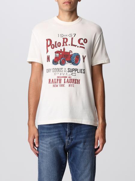 POLO RALPH LAUREN: t-shirt for men - White | Polo Ralph Lauren t-shirt  710881777 online on 