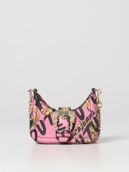Versace Jeans Couture Hot Pink Small Hal Moon Crossbody bag