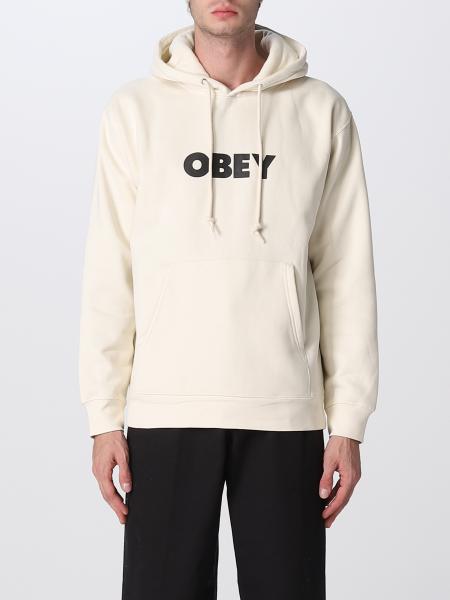 OBEY: sweatshirt for man - White | Obey sweatshirt 112843125 online at ...
