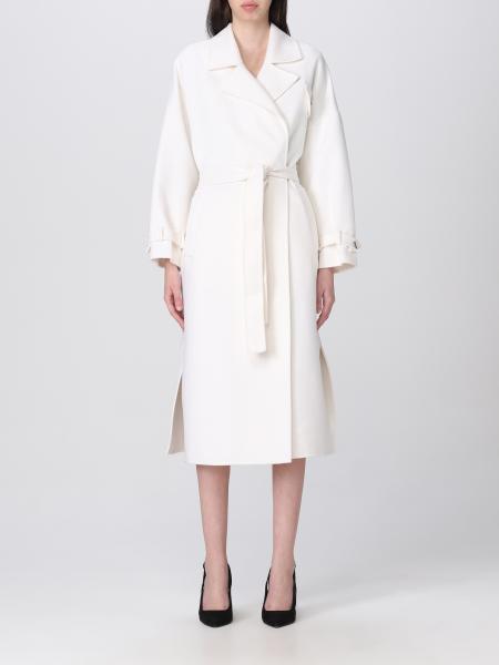 LIU JO: coat for woman - White | Liu Jo coat CF2227T8524 online on ...