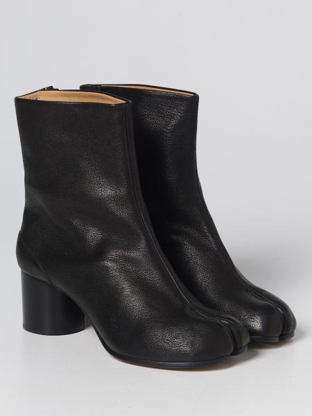 MAISON MARGIELA: flat booties for woman - Black | Maison Margiela flat ...