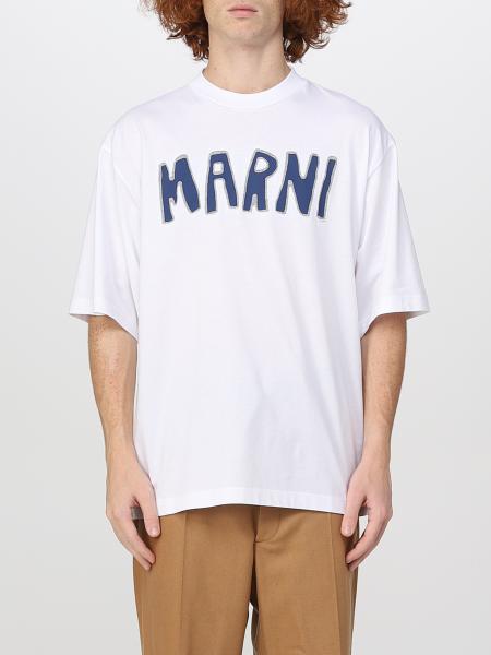 Marni Sweatshirts & T-Shirts, Mens Iconic Damier Print Viscose Jacquard  Bowling Shirt Powder Blu