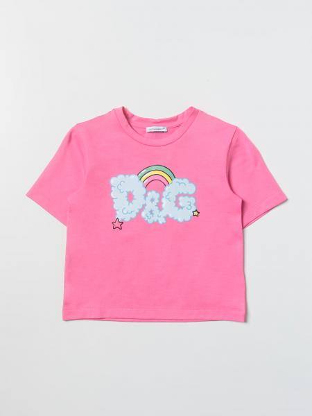 DOLCE & GABBANA: t-shirt for girls - Pink | Dolce & Gabbana t-shirt ...