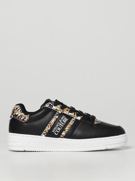 VERSACE JEANS COUTURE: sneakers for women - Black | Versace Jeans ...