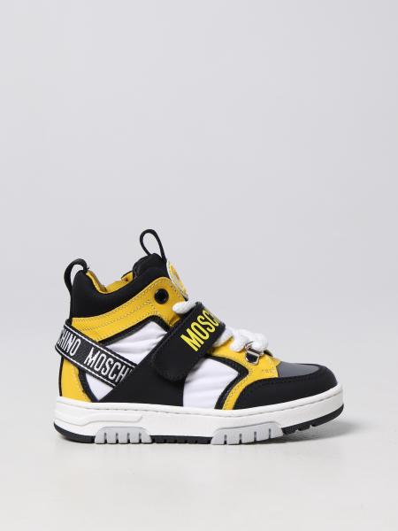 Sneakers Moschino Teen in pelle e nylon