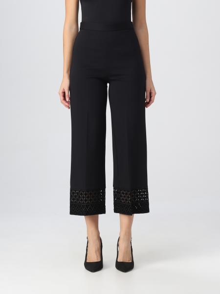 Pantalone cropped in cotone stretch Giglio.com Donna Abbigliamento Pantaloni e jeans Pantaloni Pantaloni stretch 