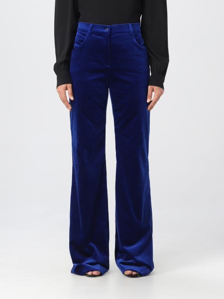 ALBERTA FERRETTI: pants for woman - Blue | Alberta Ferretti pants ...