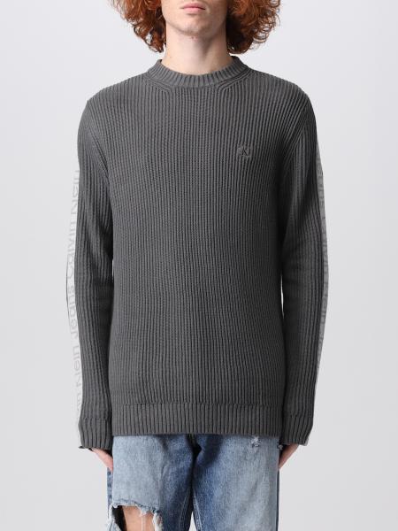 CALVIN KLEIN JEANS: sweater for man - Grey | Calvin Klein Jeans sweater ...