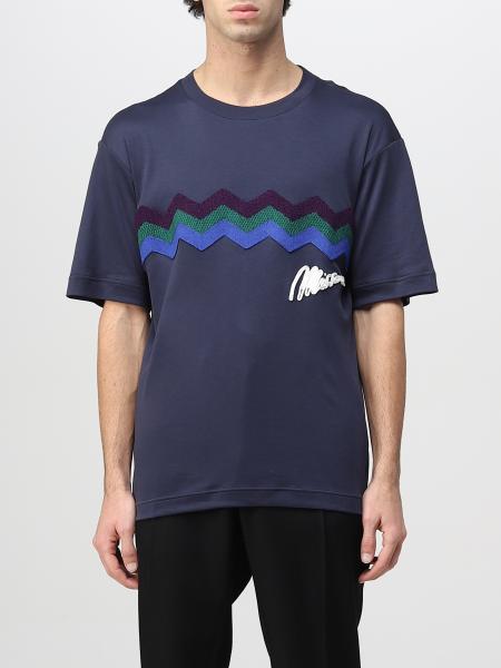 MISSONI: t-shirt for man - Navy | Missoni t-shirt US22WL04BJ00BB online ...