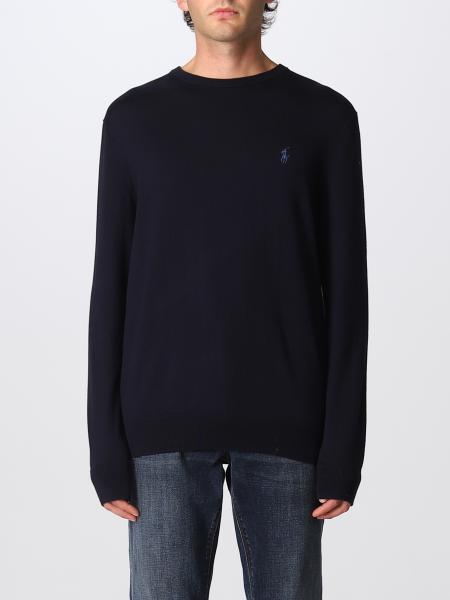 POLO RALPH LAUREN: sweater for man - Blue | Polo Ralph Lauren sweater ...