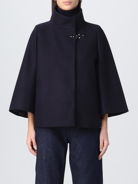 FAY: jacket for woman - Blue | Fay jacket NAW12455490SGL online at ...