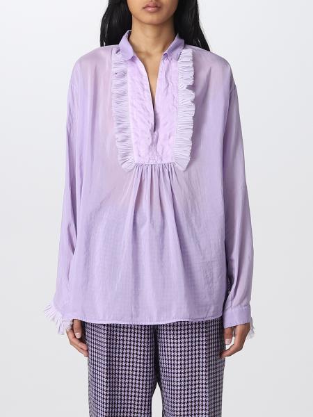 Geneigd zijn Ik heb een Engelse les kas FORTE FORTE: shirt for woman - Lilac | Forte Forte shirt 9676 online on  GIGLIO.COM