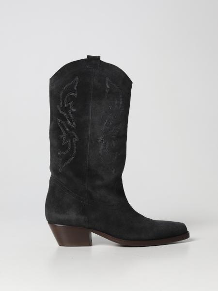 BA&SH Paris Cidie Womens Boots Black US 9 (Fr 40) With Dust Bag
