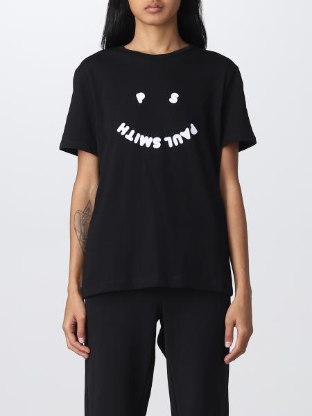 Paul Smith T Black T Shirt With Smiley in White W2R-G799-FP2453-79 main image 0