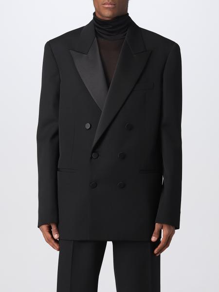 SAINT LAURENT: blazer for man - Black | Saint Laurent blazer ...