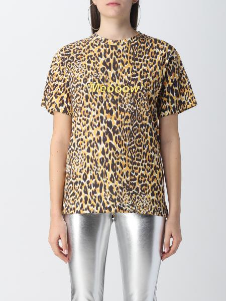 T-shirt Paco Rabanne in cotone animalier