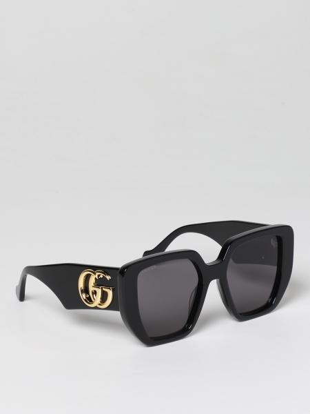 GUCCI: sunglasses for woman - Black | Gucci sunglasses GG0956S online ...
