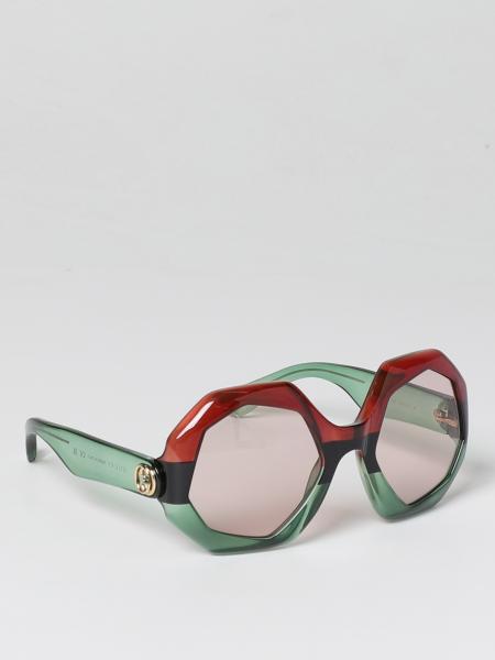 gucci glasses red and green