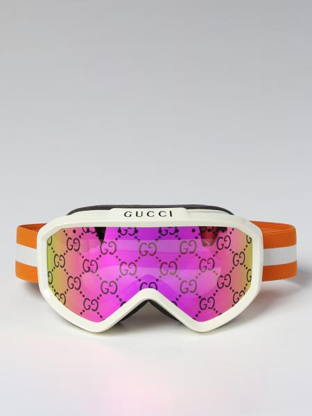 GUCCI: glasses for man - Ivory | Gucci glasses GG1210S Maschera da Sci ...