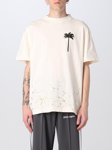 PALM ANGELS: t-shirt for man - Butter | Palm Angels t-shirt ...