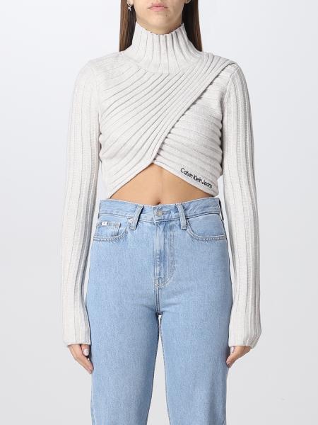 CALVIN KLEIN JEANS: women's sweater - Beige | Calvin Klein Jeans