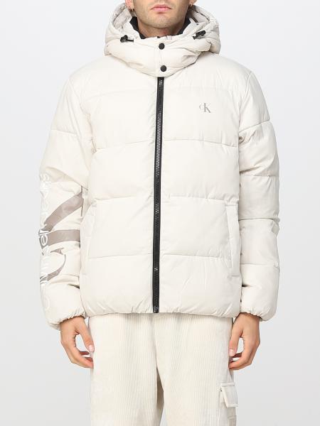 CALVIN KLEIN JEANS: men's jacket - Beige | Calvin Klein Jeans blazer  J30J319057 online on 