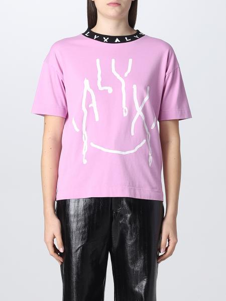 ALYX: t-shirt for woman - Pink | Alyx t-shirt AAWTS0340FA02 online on ...