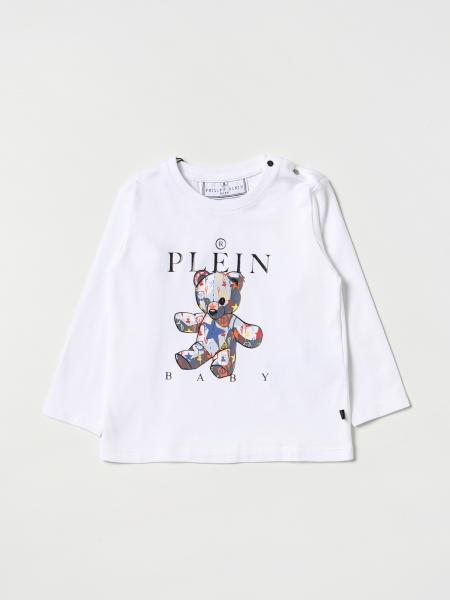 sectie Paard Geniet PHILIPP PLEIN: t-shirt for baby - White | Philipp Plein t-shirt 1PO000LBA33  online on GIGLIO.COM