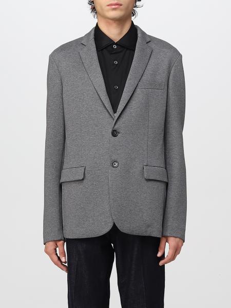 EMPORIO ARMANI: blazer for man - Grey | Emporio Armani blazer ...