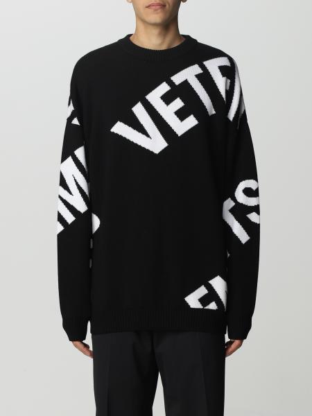 VETEMENTS: sweater for man - Black | Vetements sweater UA53KN200B ...