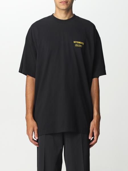 VETEMENTS: t-shirt for man - Black | Vetements t-shirt UA53TR110B ...